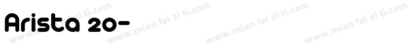 Arista 20字体转换